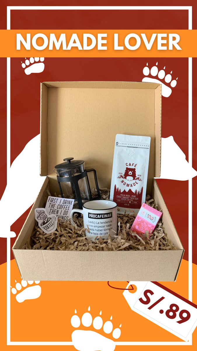 cafenomadepe's tweet photo. Nuestros boxes perfectos para los amantes del café ☕️ un detalle único para tu amigo de la chamba, tu amigo secreto, tu pareja o para ti 🎁 

¡Si deseas hacer una sorpresa especial te ayudamos!

Regala felicidad, regala café 🤩 

🚚 Delivery a todo el Perú 🇵🇪 https://t.co/cSpGr1121C