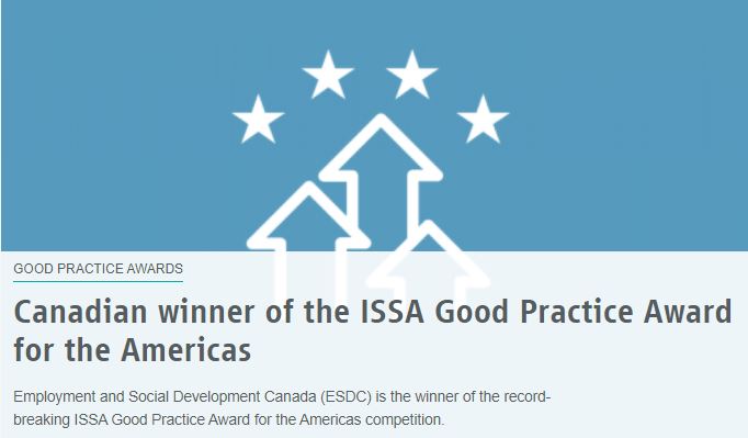 ISSACOMM's tweet photo. Final words at today's #ISSAvirtualsummit for the Americas

Congratulations to @ESDC_GC for winning the #ISSAGoodPractice Award for the Americas Competition 2020

Read more: https://t.co/DO0DQDn0CM https://t.co/uOe7H9Xb1t