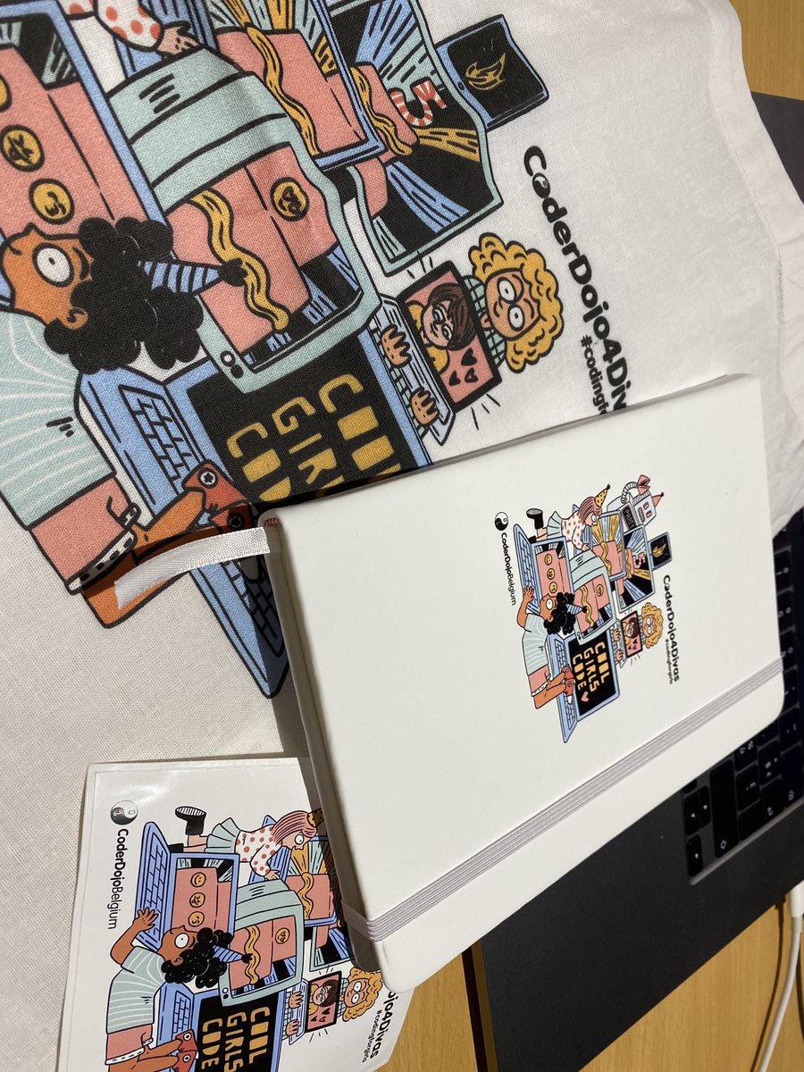 nelevanbeveren's tweet image. Tijdens een @CoderDojoBe call met de coaches een pakje op m’n bureau krijgen. Blijkt het dit te zijn. Of hoe een avond plots nog leuker kan worden. 🙂 Thx @CoderDojo4Divas #codingforgirls