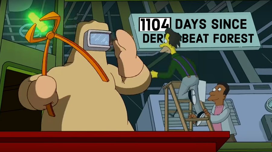 October 23rd #NFFC draw 1-1 with Derby, making 1104 days since Derby last beat the reds.Derby thought they'd won it but had a goal disallowed late on.