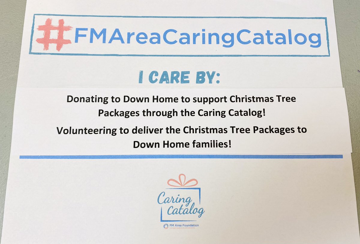 Delivery Day of Christmas Tree Packages to Down Home families! <a href="/FMAreaFnd/">FM Area Foundation</a> <a href="/DownHomeFM/">Down Home</a>  #FMAreaCaringCatalog