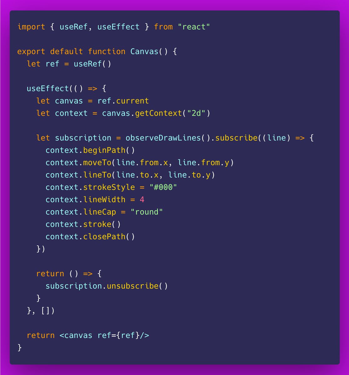 Instead, this is what my component looks like. A *very* complex state reduced to a simple event emitter.ALT:  https://gist.github.com/jamiebuilds/136eb937fee6690c97b43644af0d27a4