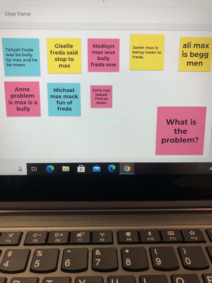 Using <a href="/GoogleForEdu/">Google for Education</a> Jamboard today to identify the problem in our story! <a href="/EastGarnerES/">East Garner Elementary School</a> <a href="/oanderson2016/">Odessa Anderson</a>