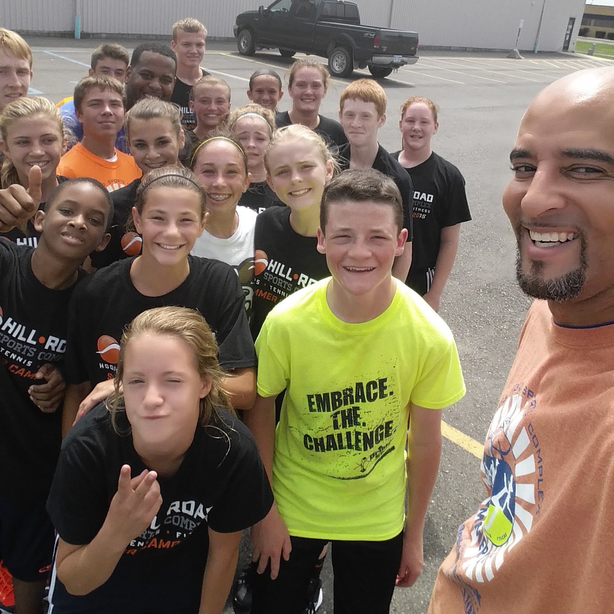 thedribblestick's tweet photo. 🏀THROWBACK THURSDAY🏀 #throwback to 2015 to a parking lot mile finishing off the last camp in the history of the memorable facility! #finishoffstrong #gobigorgohome #throwbackthursday https://t.co/uVpjbF2ETS