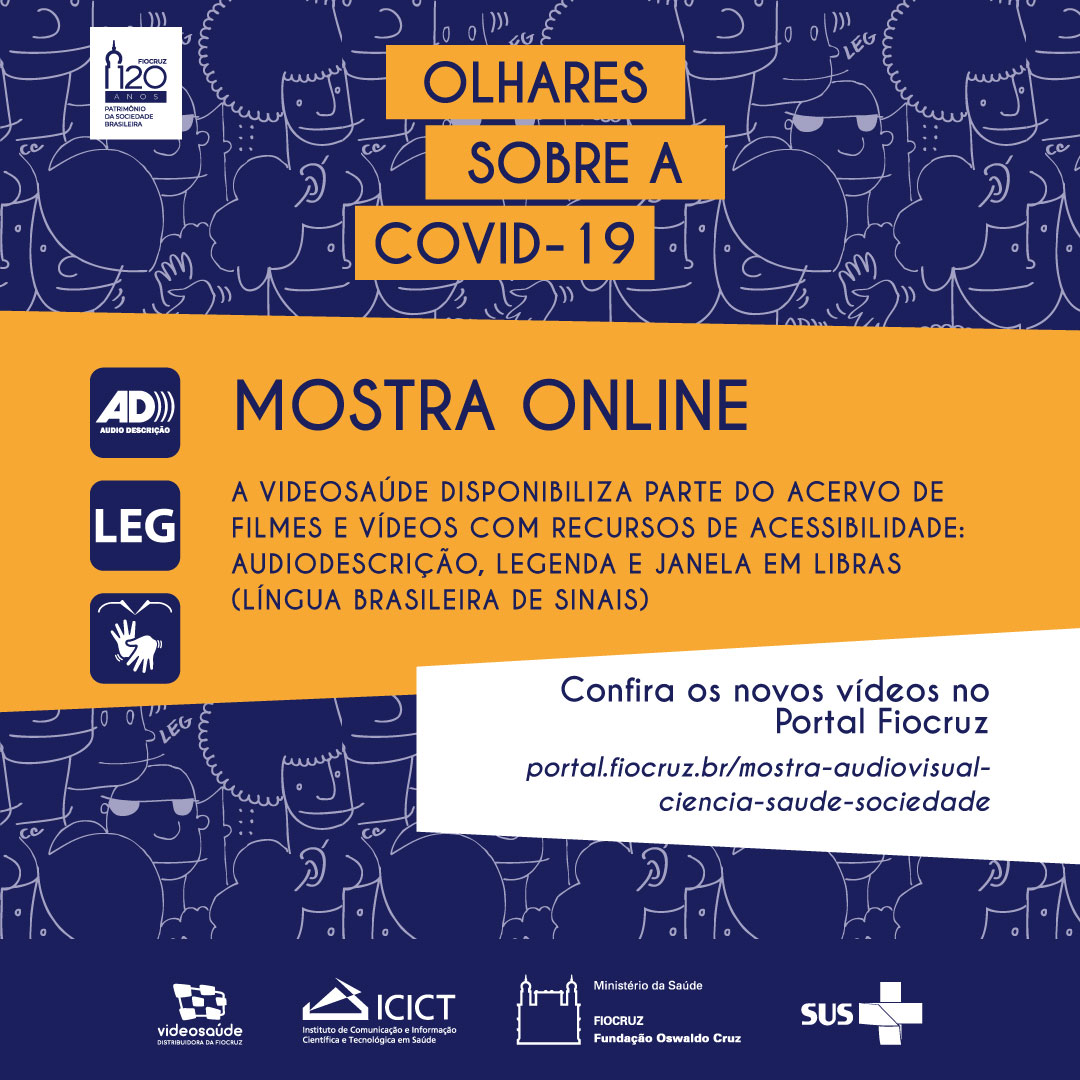 No #DiaInternacionalPessoasComDeficiencia (3/12), que tal assistir a um dos 34 títulos com recursos de acessibilidade, na mostra Olhares sobre a #COVID19? 

A <a href="/videosaude/">VideoSaúde | Fiocruz</a> lançou hoje terceiro bloco da mostra: bit.ly/3qsl6bS.  #coronavírus #pandemia #pessoascomdeficiência