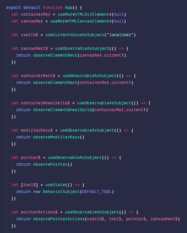 I went down this path where I created tons of hooks so I could just work with observables all the time because it was just easier. Eventually I realized this would've been better if it had been the paradigm all along and I didn't have to deal with the problems of hooks