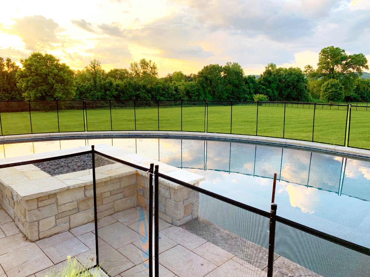 Enjoying  the sun setting on another day. It's peaceful knowing your little ones are safe ☀️
Get a free quote today at protectachild.com
#beautifulpools #sunset #watersafety #poolfence  #poofence #childsafety #peaceofmind #protectachild #protectachildpoolfence