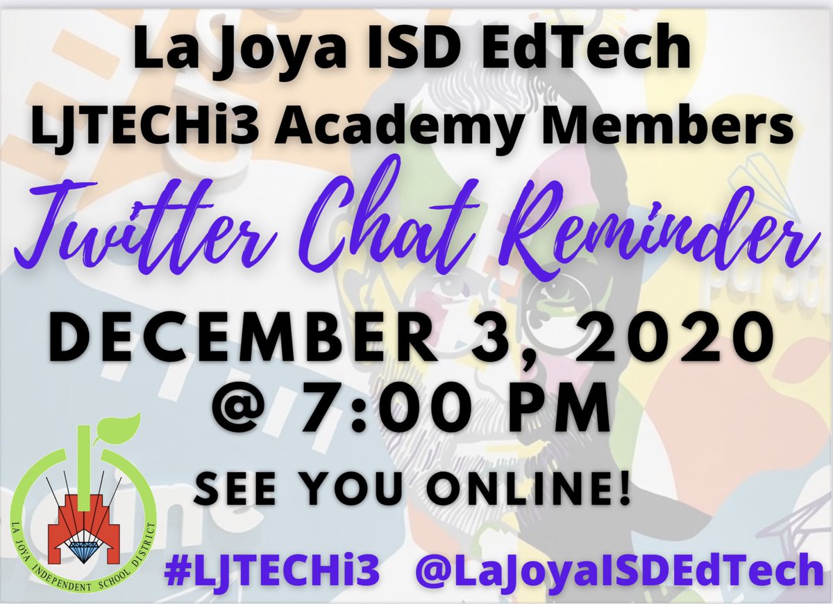 CGarza0930's tweet photo. Looking forward to connecting with our @LaJoyaISDEdTech Academy members tonight!  Theme:  Perseverance 
#LJTECHi3 @AnaMPerez1 @eduGOOGdroid @OmarLopez0207 https://t.co/NAIGfxSsNa