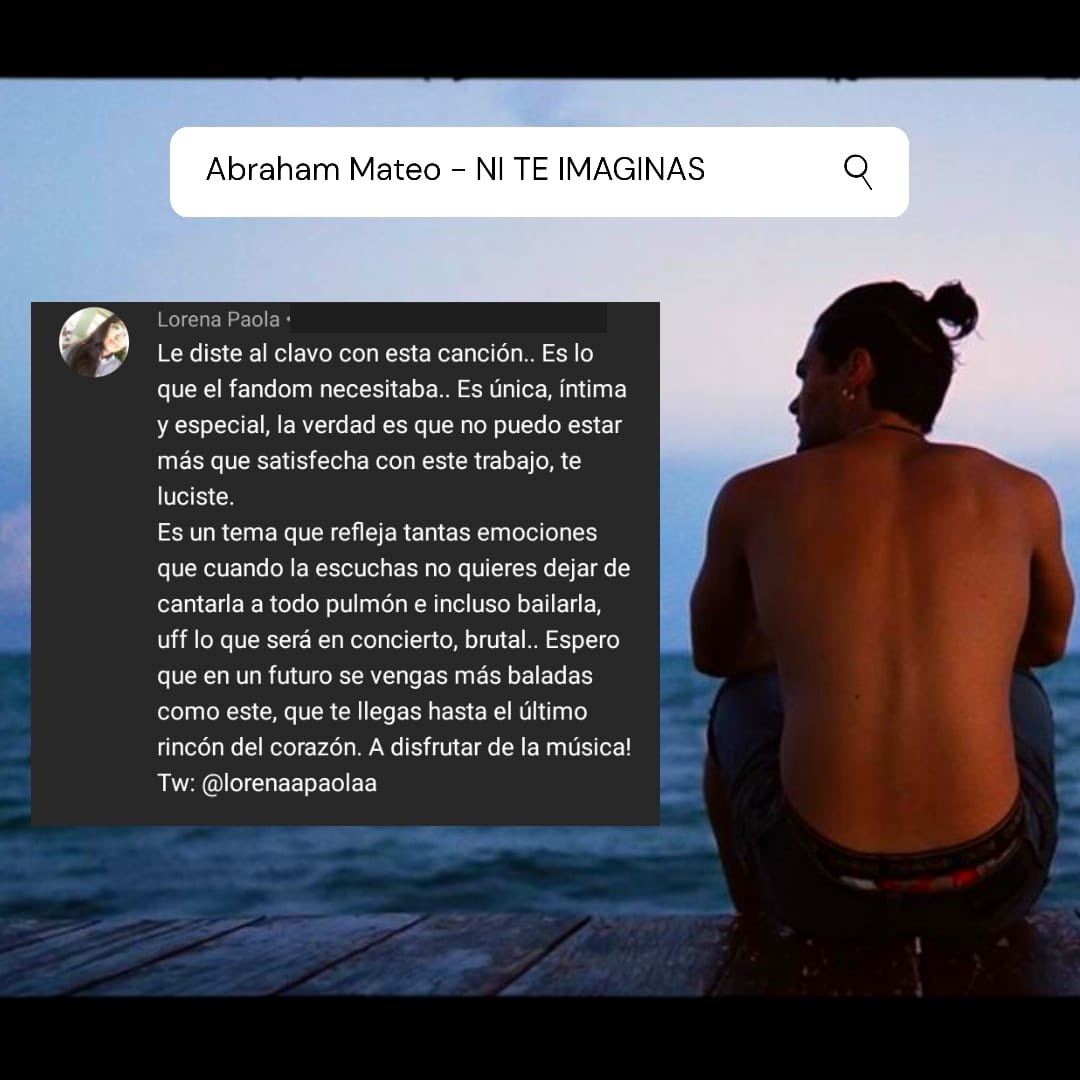 Gracias <a href="/Lorenaapaolaa/">Lorena Paola.</a> por todos tus mensajes en mi vídeo de #NiTeImaginas, te sigo!!
 Y también gracias a tod@s por vuestros comentarios, apoyo y cariño. Os quiero 💜