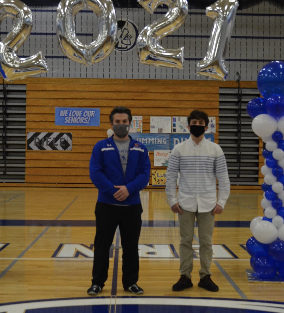 Tonight we celebrated senior Andrew Zannakis at Southern Lehigh’s Winter Sports Senior Recognition Night! Congratulations on your career, Andrew, and good luck this season! #GoSpartans #SpartanProud #NeverQuit
