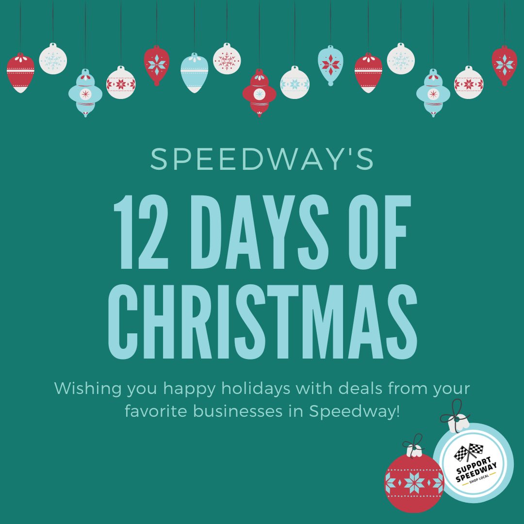 speedwaychamber's tweet photo. Shop local this holiday season. π
Stay tuned for details about the 12 Days of Christmas in Speedway starting on December 12 from the @speedway_chamber! π #SupportSpeedway https://t.co/45ZnnbrGE1