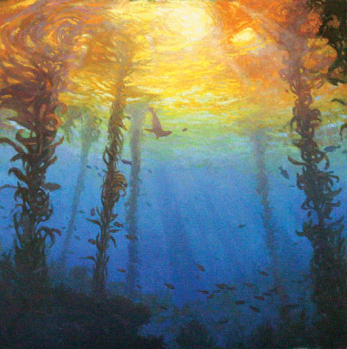 David C. Gallup, kelp forest (?)  http://www.dgallup.com  (many other works)