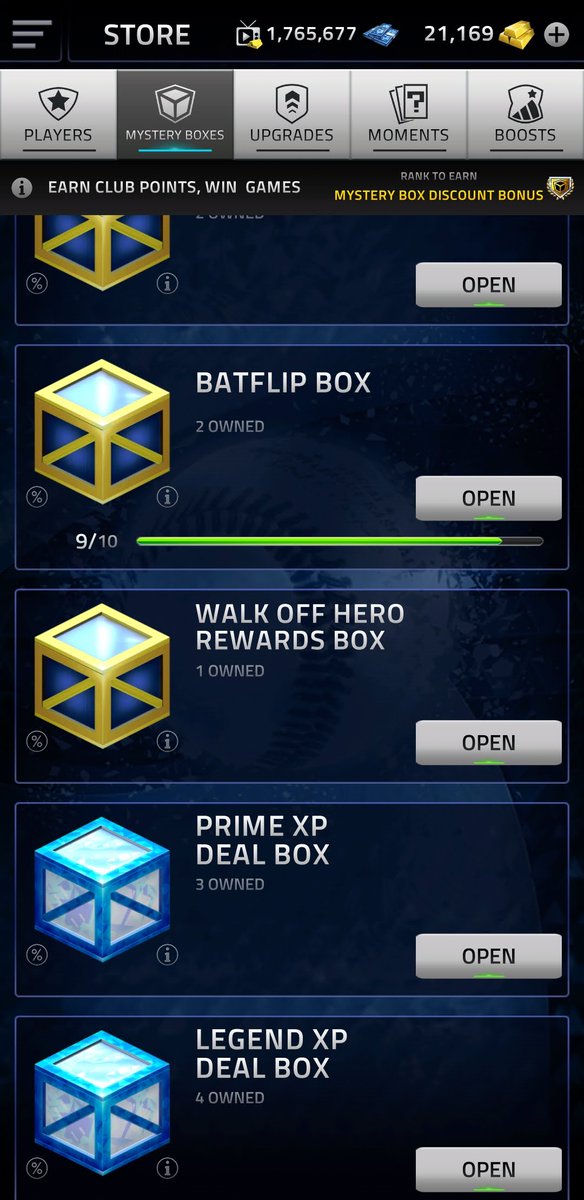 ThatsBoutRight's tweet photo. LAST BOX (9 of 10) guaranteed counter bonus player scam for #BatFlip box on MLB 2020 #TapSports app. Mon-Tue 11/18/20-11/19/20. 
@GluTapSports

#MLB2020 #bonusplayers #lastbox #glucheat #glugorithm #gluscam #mlbtapsports https://t.co/6Ivqy8rY7Y