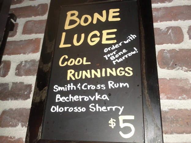 Some restaurants did embrace it, however, such as Metrovino in Portland with its sherry luge, Ludivine in Oklahoma City with a sherry/bourbon blend, or 320 Main in Seal Beach, California, that took this Disney-inspired approach to it.