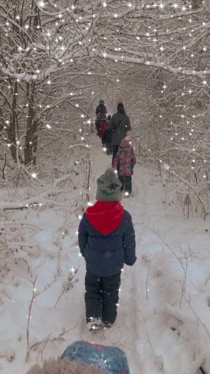 For a moment we imagined that  we were transported into the magical, snow covered land of Narnia from The Chronicles of Narnia series by C. S. Lewis. If only Aslan could appear, it would have been the most magical imaginable day in our kinder world <a href="/ThornwoodPS/">ThornwoodPS</a> <a href="/PeelSchools/">Peel District School Board</a>