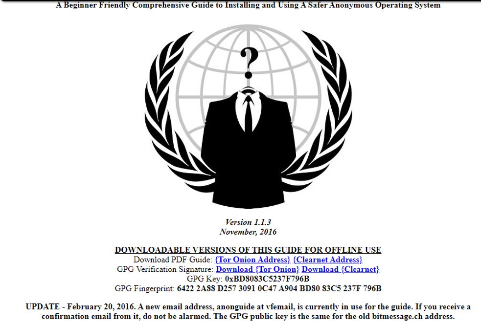 Michael Adams's  https://twitter.com/mla1396&nbsp; Bio at separate timepoints provided links to a  @FreedomofPress Foundation github encryption post by Conor Schaefer and an Anonymous affiliated CyberGuerrilla site regarding OS anonymity.  https://github.com/freedomofpress/encryption-works/blob/master/encryption_works.md  https://web.archive.org/web/20170216181558/https://anonguide.cyberguerrilla.org/