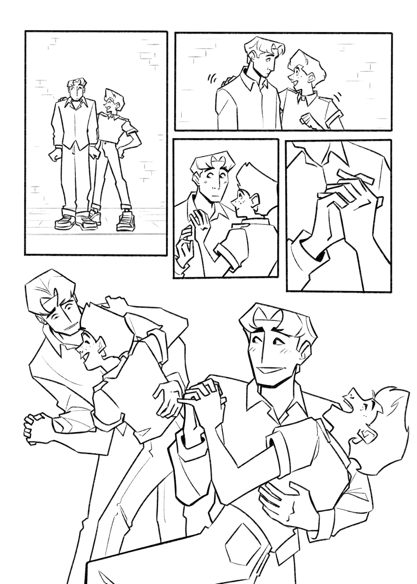 Alright, here is an extra special Project Nought page in celebration of inking 2 chapters. Just for you ❤️ Enjoy!