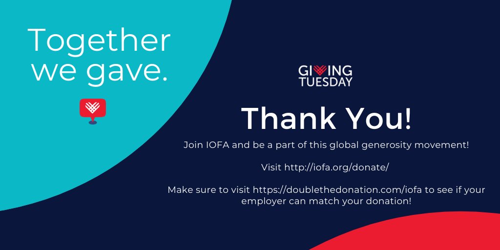NHTDWG's tweet photo. December 1st, 2020 was #GivingTuesday. IOFA and the NHTDWG wanted to thank every one of you who got involved in #GivingTuesday! #GiveBack2020 https://t.co/GPVzw9RPMe