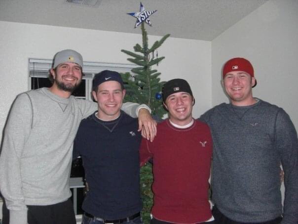 Also in college, I met these three fools, we got a house together, and we had too much fun living in it for three years!