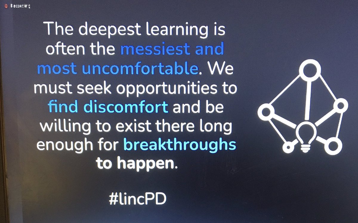 This could not be more true! Thank you <a href="/jasontoddgreen/">Jason Green</a> and <a href="/TeachOnTheEdge/">Tiffany Wycoff</a> for such a great session! #LINCstream2020 #FCPSVanguard