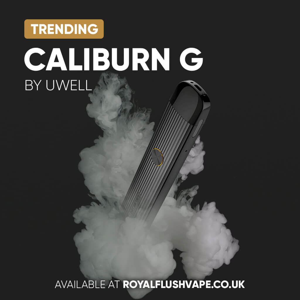 TRENDING NOW 🔥
Caliburn G Pod Kit by UWELL 👌

Explore Now:
j.mp/37shP3t

#royalflushvape #caliburn #caliburng #uwell #vapestore #ukvapestore