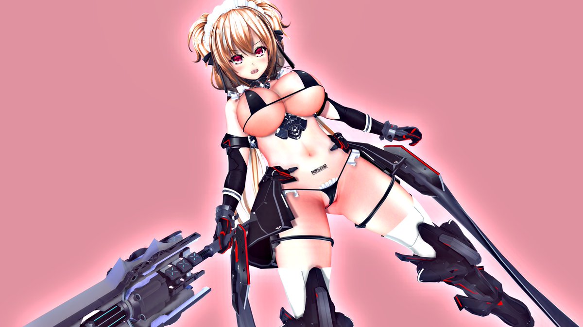 Nidyフェイスには武装メイドが似合うおっぱい(朝の挨拶 #COM3D2 