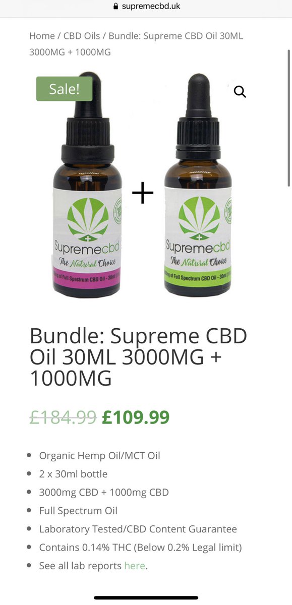 RETWEET this for me please people 🙏🏻 Amazing offer at supremecbd.uk on tonight ONLY,  buy a 3000Mg oil and get a free 1000Mg,  you can also get a EXTRA 30% discount at checkout with code FOWLER,  you save £102 thank me later 🙏🏻👊🏻