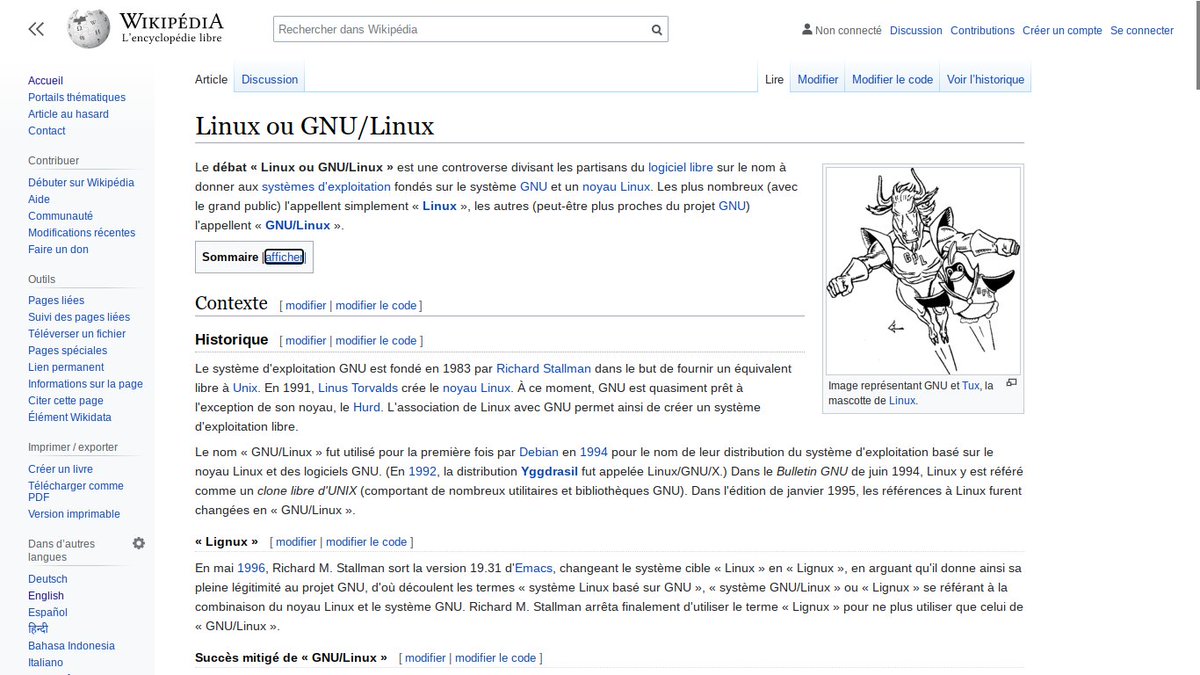 Pour ce qui me concerne, et n'étant plus à une contradiction près, je suis gnulinuxiste en théorie mais très/trop souvent linuxiste en pratique.En tout cas la controverse est telle que Wikipédia en a fait un article dédié en 15 langues ;) https://fr.wikipedia.org/wiki/Linux_ou_GNU/Linux