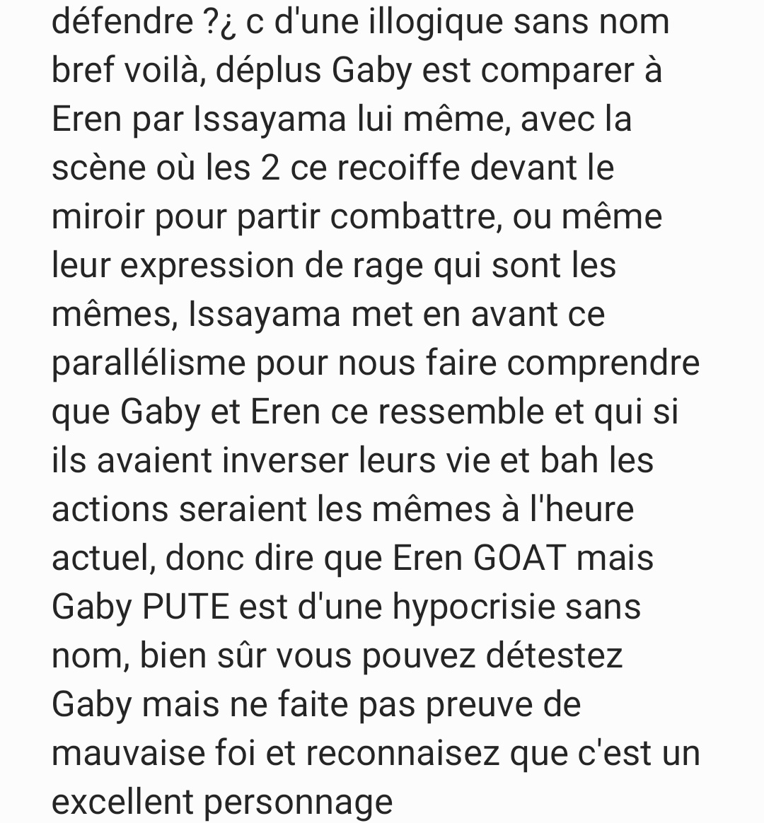 KureijuT's tweet photo. Les Hâters de Gaby lisez ça peut servir, voilà un petit texte argumentatif sur le personnage de Gaby https://t.co/oBisQtE9ws