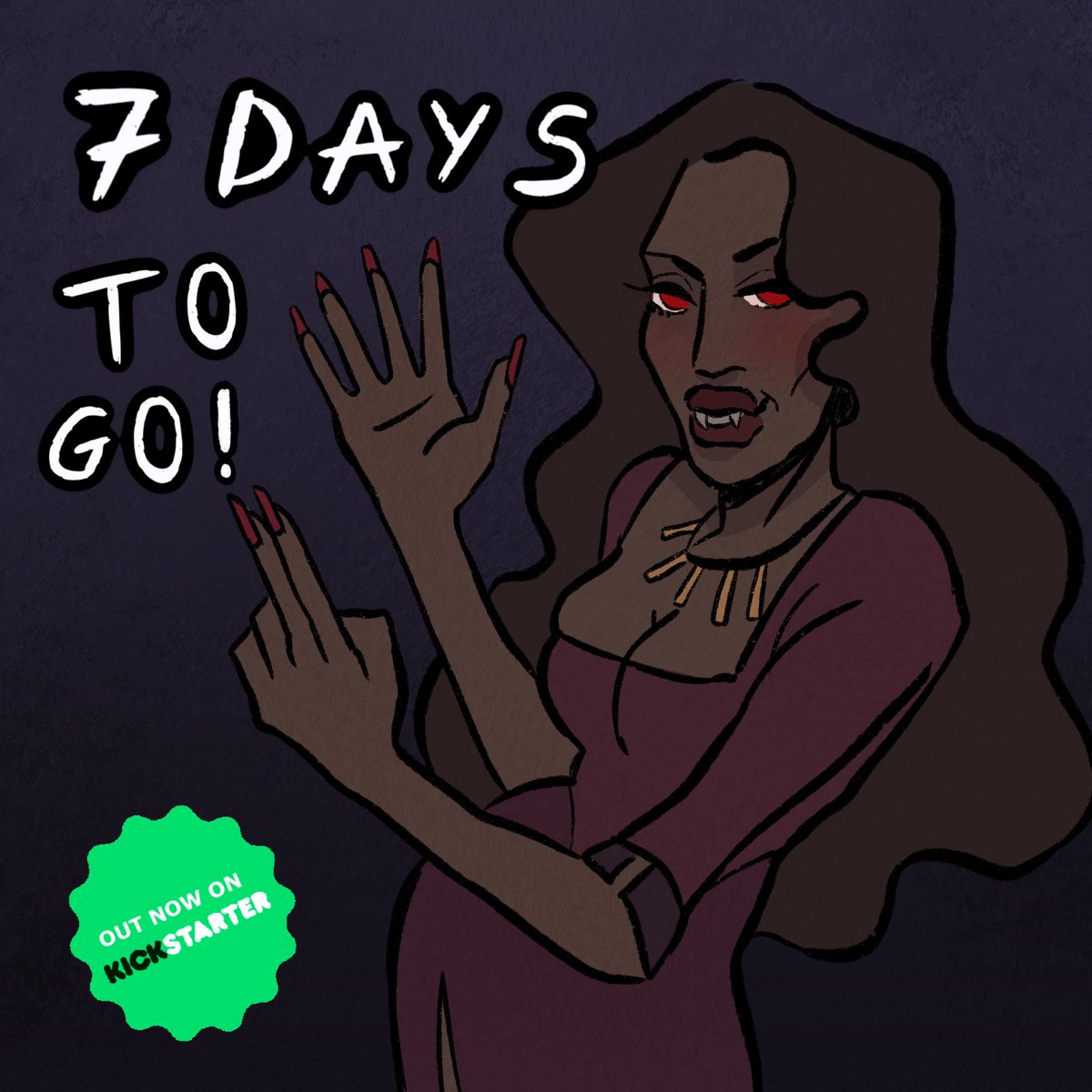 dateofthedead's tweet image. (I’m a bit late posting this but) we’re a week away from the end of the Kickstarter!💀

There’s still time if you’d like to contribute and make this gay horror dating sim a reality ✨🙏

kickstarter.com/projects/39566…