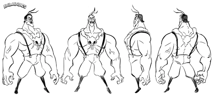 Dwayne LaPistol turnarounds, special poses, expressions~ 
character design @GenevieveTsai 
director @AdmiralAdriel 
storyboards @BluDragonGal 
animated @StudioYotta 

Glad to have been a part of this fun scene, really cool that the show did all sorts of styles m(_)m

#animaniacs 