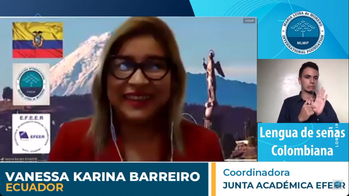 FIMLM's tweet photo. Vanesa Barreiro, Coordinadora de Junta académica de EFEER, 🇪🇨 nos comparte que en estos tiempos de pandemia los mejores aliados para la educación, del centro de educación especial, han sido los padres de familia
Sala 2 

#DescubrirLaCapacidadEs 
https://t.co/pKqBYmE3F4 https://t.co/sYRefnqLS1
