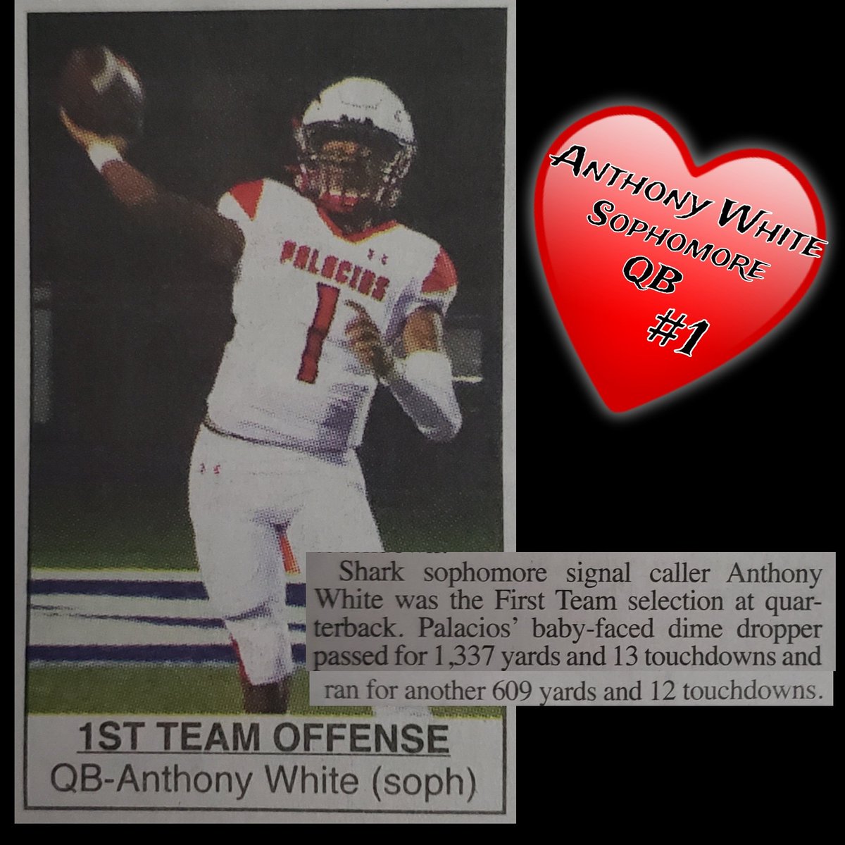 bguer_21's tweet photo. The emotions we as parents feel when our children receive honors like this. OH WHAT JOY & a happy heart, giving all the GLORY to GOD 🙌 HE HAS A PLAN for this baby-faced dime dropper & boy is he living it #goldenroad #godgiven #quarterback #varsity #awhite #classof2023 https://t.co/BfTrDdGH7f