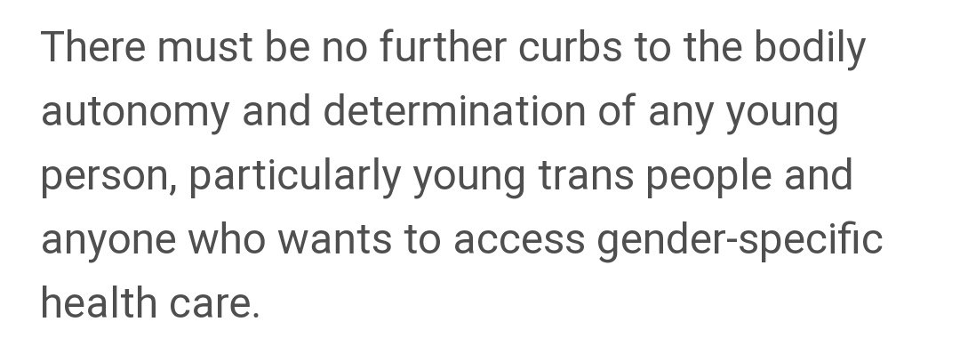 How dare they? Amnesty. This is about children Children cannot consent to sex.How can children consent to a pathway to sterilisation and loss of sexual function? This is not the autonomy of children  @KateAllenAI