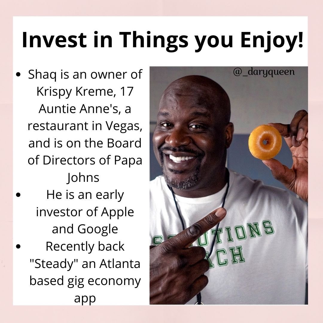 He was an early investor in Apple and Google.He owns many franchises including:-Krispy Kreme  here in Atlanta  -Several Auntie Anne’s  -Papa John’s  and sits on the Board