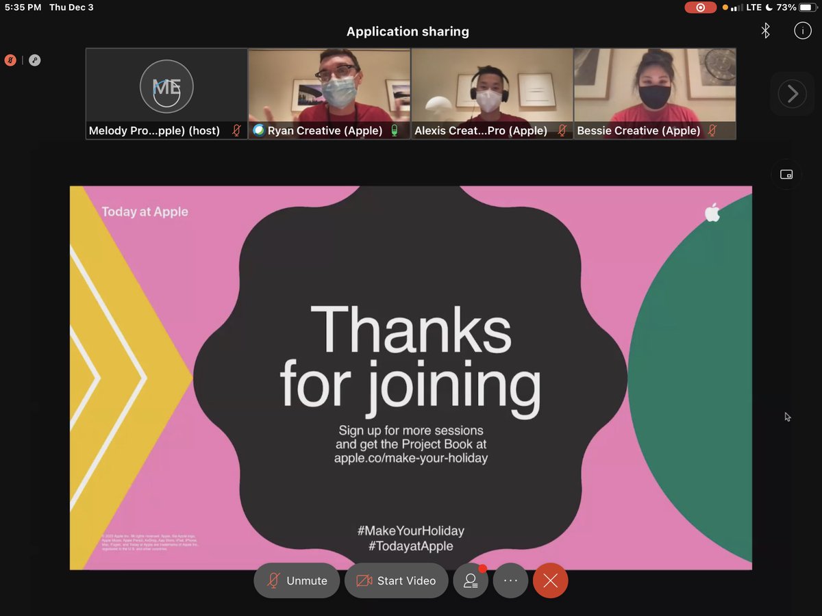 Avrom's tweet image. #TodayatApple has gone virtual