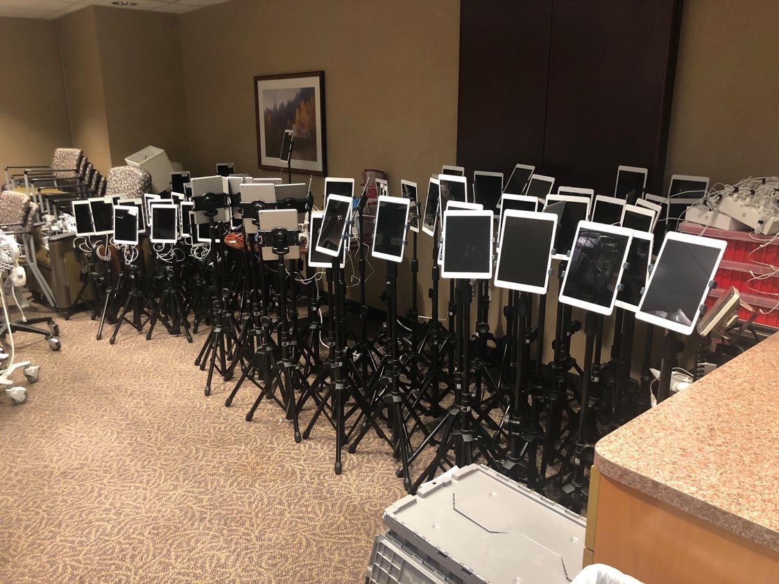 iPads stockpiled for ICU end of life goodbyes... was not something Steve Jobs foresaw. (HT to  @roto_tudor)  #COVID19