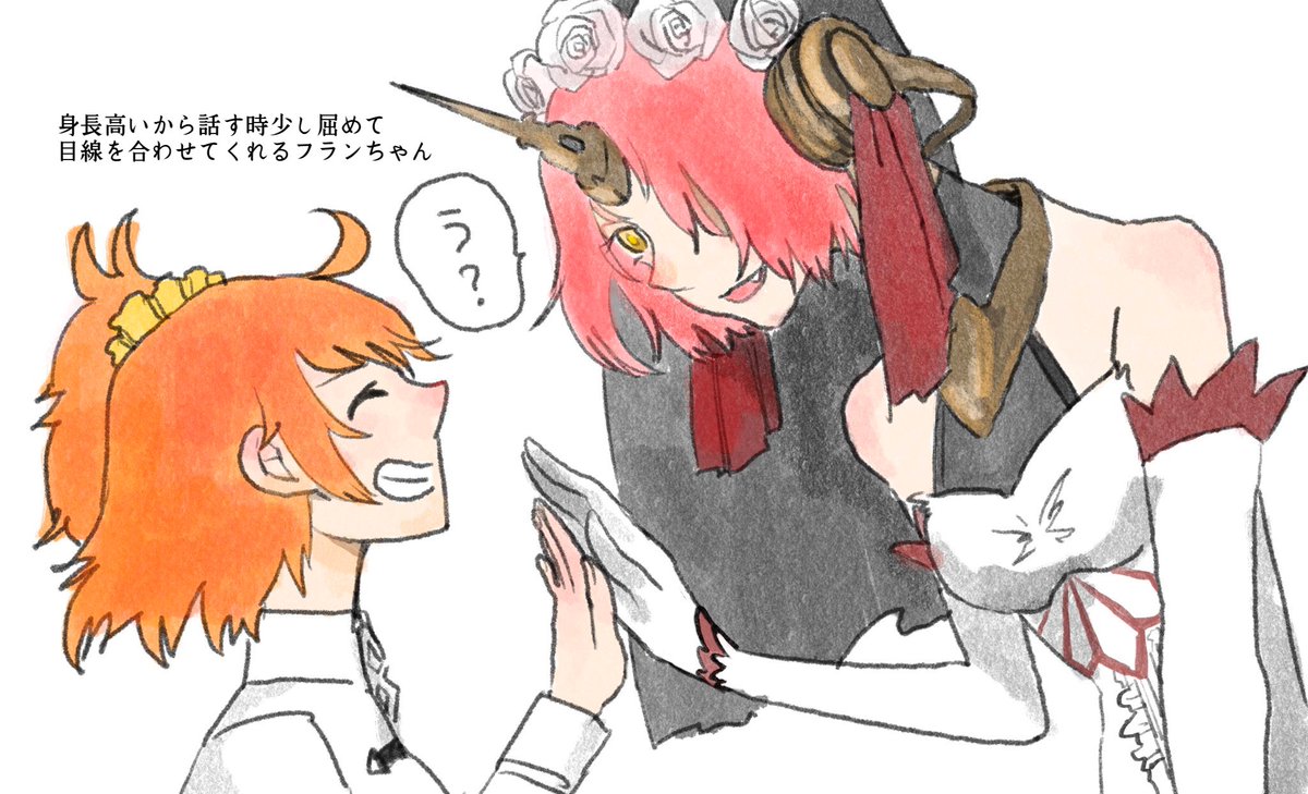 高身長童顔が性癖過ぎて頭身高くフランちゃんを描く時はめちゃくちゃ意識してしまう(自分に正直) 