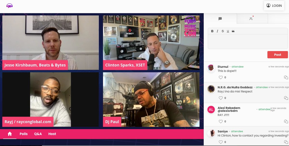 #MusicGamingCon getting lit and ending w/ a bit of a bang!! <a href="/ClintonSparks/">Mr. Get Familiar</a> <a href="/RayJ/">Ray J</a> <a href="/DJPAULKOM/">DJ PAUL THREE6MAFIA</a> <a href="/JesseKay/">Jesse Kirshbaum</a> (<a href="/musicgamingcon/">Music Gaming Con</a> <a href="/AmanotesGlobal/">Amanotes</a> <a href="/NueAgency/">Nue Agency</a>) Get ready for that <a href="/kittycash/">Kitty Cash</a> performance to close it out! Thanks all!