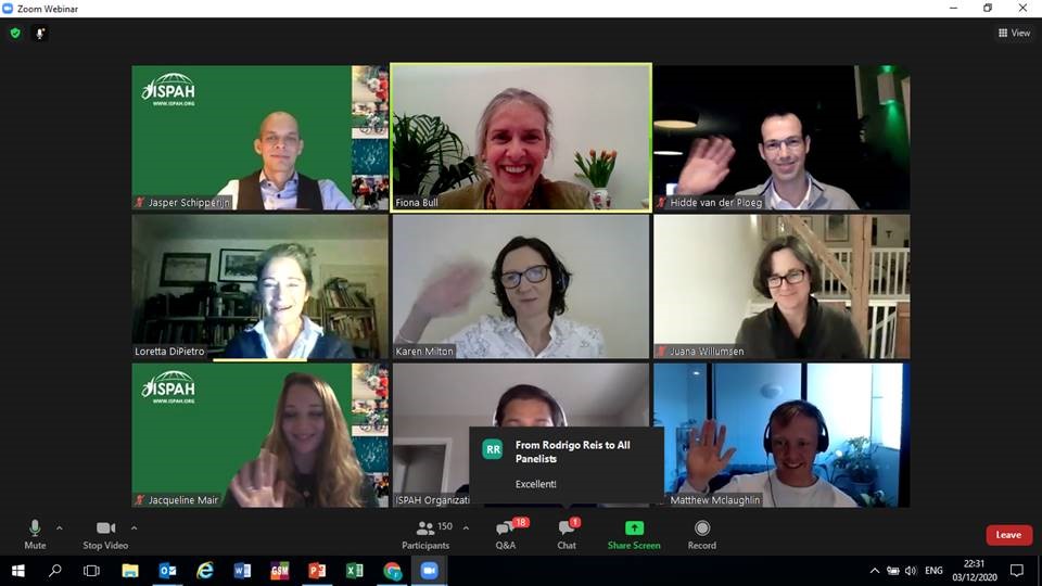 Karen Milton (@karenmilton8) on Twitter photo I enjoyed the first ISPAH webinar on the @who physical activity and sedentary behaviour guidelines. Many thanks to <a href="/fiona_bull/">fiona bull</a> and Juana <a href="/M_Stamatakis/">Emmanuel (Manos) Stamatakis</a> <a href="/HPvanderPloeg/">Hidde van der Ploeg</a> and Loretta, as well as our Chair @DrSchipperijn and the ISPAH team <a href="/ElroyAguiar/">Elroy Aguiar</a> <a href="/jacquelinelmair/">Jacqueline Mair</a> <a href="/HealthTepi/">Dr Matthew Mclaughlin (Tepi)</a> I enjoyed the first ISPAH webinar on the @who physical activity and sedentary behaviour guidelines. Many thanks to <a href="/fiona_bull/">fiona bull</a> and Juana <a href="/M_Stamatakis/">Emmanuel (Manos) Stamatakis</a> <a href="/HPvanderPloeg/">Hidde van der Ploeg</a> and Loretta, as well as our Chair @DrSchipperijn and the ISPAH team <a href="/ElroyAguiar/">Elroy Aguiar</a> <a href="/jacquelinelmair/">Jacqueline Mair</a> <a href="/HealthTepi/">Dr Matthew Mclaughlin (Tepi)</a>
