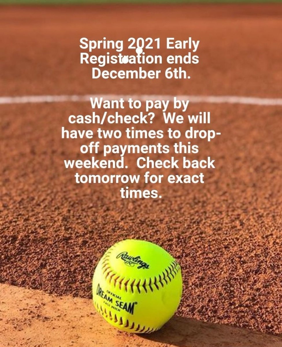 VegasFastPitch's tweet photo. Time is running out to get that early registration discount for Northwest Girls Softball.  December 6th is the deadline.
Want 2 pay in person?  We will be hosting 2 in-person payment days Saturday and Sunday at Majestic Softball Fields  

Check back tomorrow for the exact times. https://t.co/XhigdPnxeb