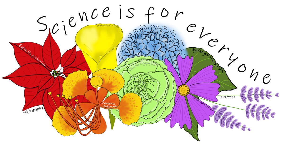 Here is your friendly reminder that Science Is For Everyone! Huge thank you to @biosarita1 for drawing the awesome graphic, check out more resources in our collection on @plantae_org! #LGBTinSTEM #LGBTPlantScientist