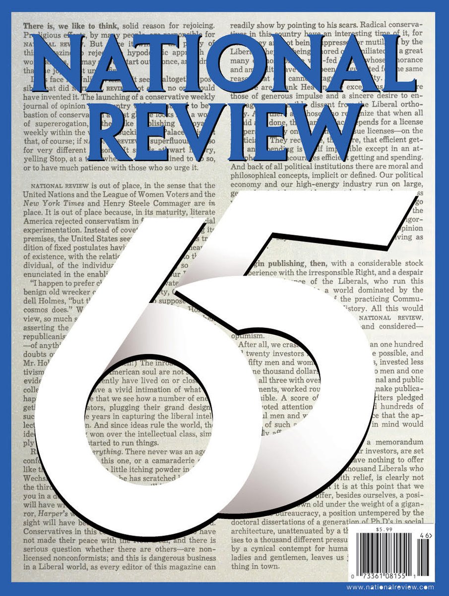 Kudos to  @RichLowry and my colleagues for this exceptional 65th Anniversary issue. Will try to thread here most of the contents (38 articles and reviews)  https://www.nationalreview.com/magazine/2020/12/17/