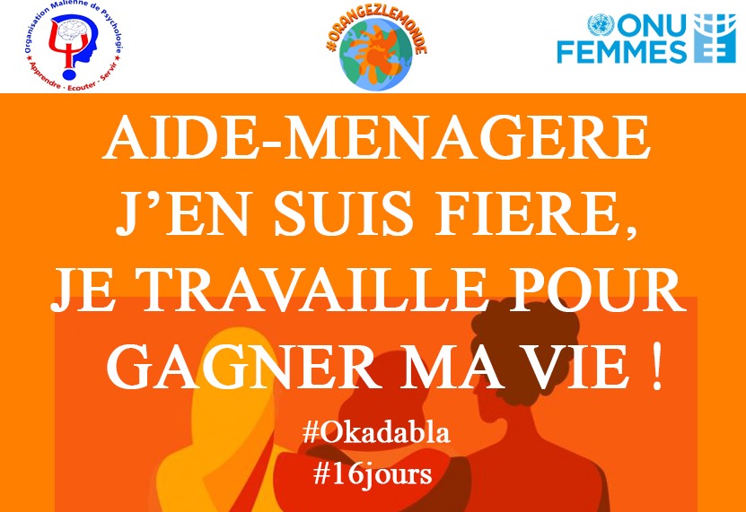 COULIBALYBada11's tweet photo. #okadabla 
#orangezlemonde 
#16jours 
Je suis, car je gagne ma vie comme le votre. https://t.co/Utp9UKcuSB