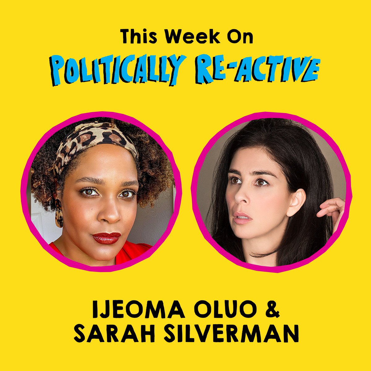 wkamaubell's tweet photo. The new episode of #PoliticallyReActive is OUT! We talk to @IjeomaOluo about her new book, "Mediocre: The Dangerous Legacy of White Male America" & @SarahKSilverman about her public evolution & her new podcast, "The Sarah Silverman Podcast". https://t.co/HsoU7L4H0V https://t.co/2FIqvFrEeI
