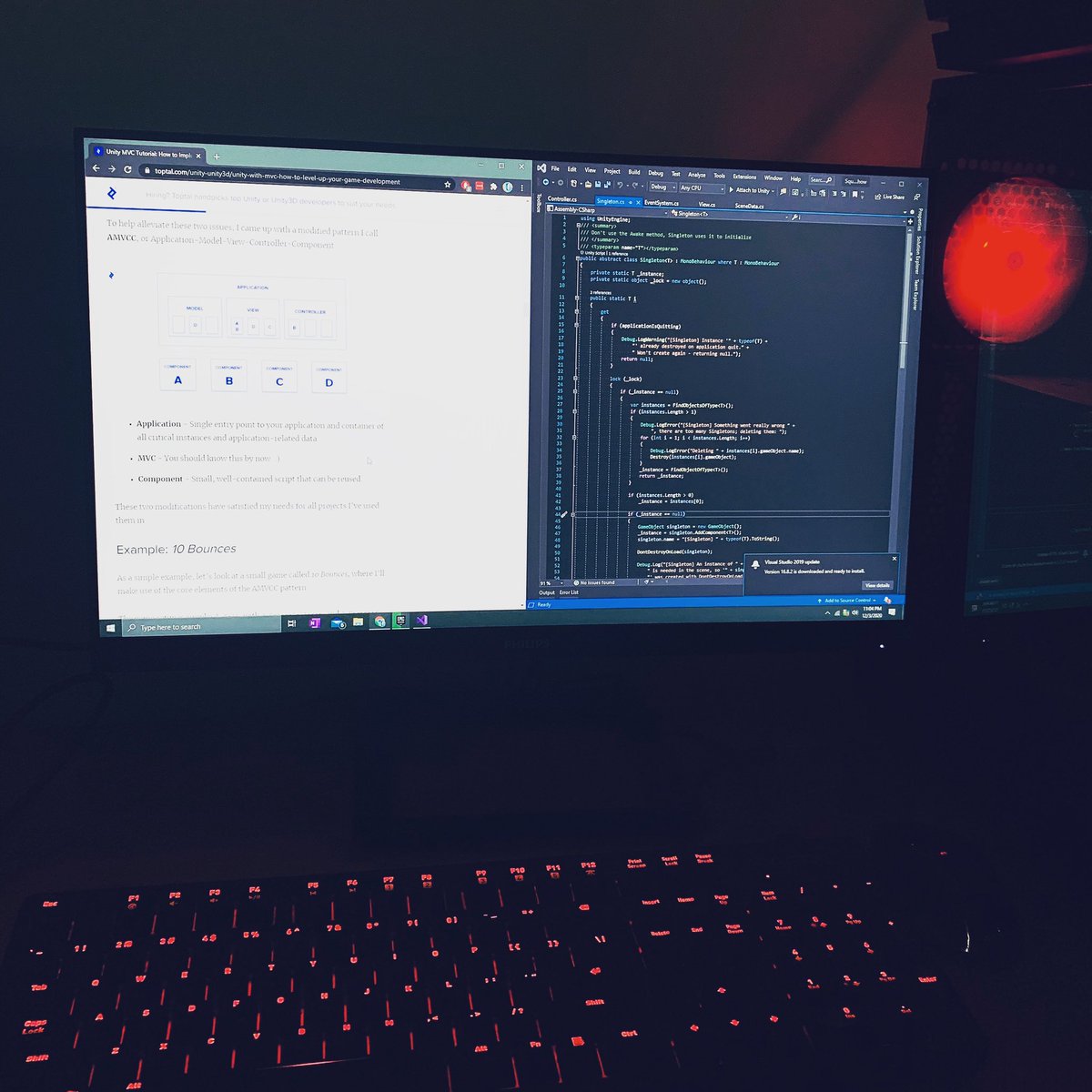 PencilGamesStd's tweet photo. Do you apply design patterns to your game?
This is MVC pattern to my game. Increase productivity and organization. It takes time to set up but after the development goes smooth as butter. 😂
#unity3d #gamedesign #gamedesigner #codepattern #code #game #gamedev #indiegame https://t.co/b3NZEjrQc1