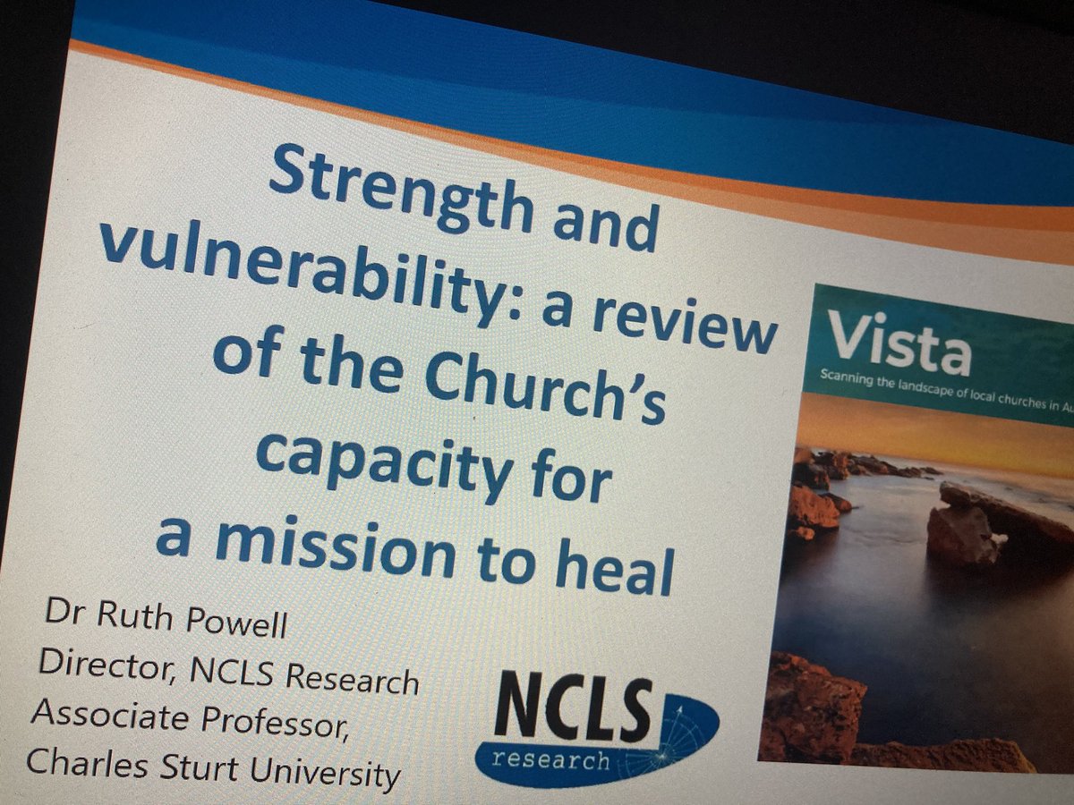 Day 3 of #APTO20 begins with a keynote from Dr Ruth Powell talking about the church’s capacity to heal drawing on Aust Community Survey and NCLS