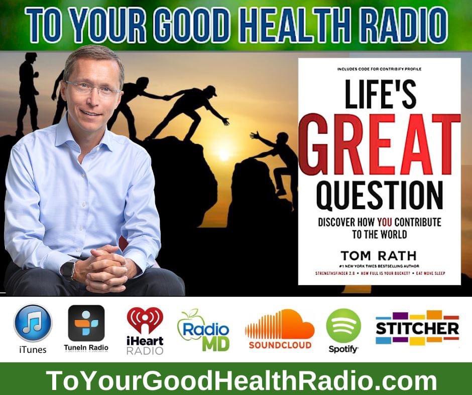 Helping others improves your  health and extends your lifespan! #1 NYT’s bestselling author Tom Rath joined me to talk about his new book Life’s Great Question and how serving others can positively transform your future. 
Whats Your Purpose?  👉🏼LISTEN: tinyurl.com/yygu7m66