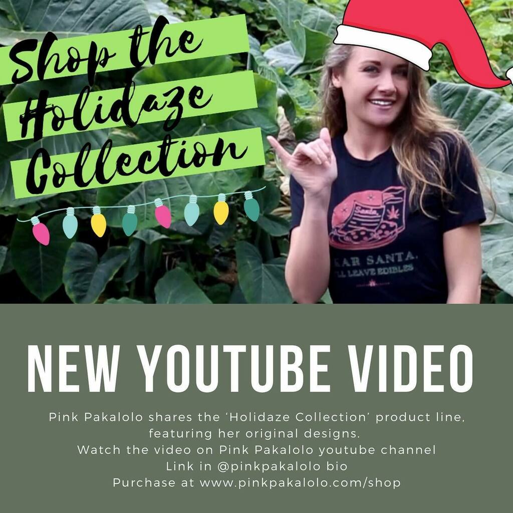 ⭐️ YOUTUBE VIDEO DROP ⭐️
•
Watch to see the new ‘Holidaze Collection’ merch, available for purchase (for a limited time) online at ift.tt/3quJ3zo
•
The products feature two cannabis themed holiday designs:
‘Dear Santa, I’ll Leave Edibles’ 🥛… instagr.am/p/CIWi30oB5bf/