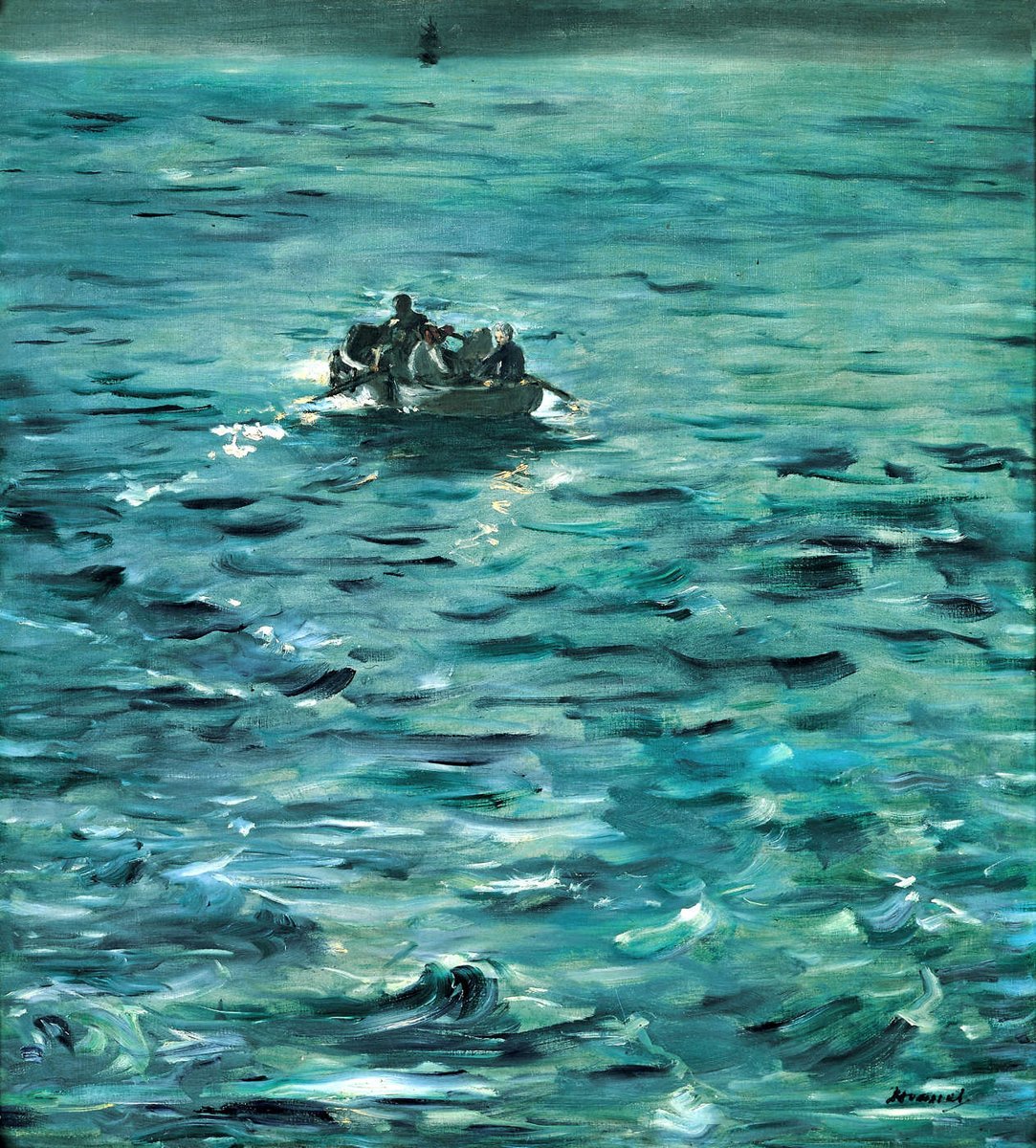 artistmanet's tweet photo. Rochefort's Escape, 1881 #edouardmanet #impressionism https://t.co/0BPDH6nK56